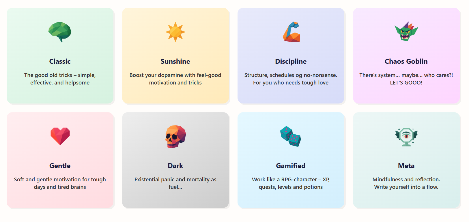 Brain mode quiz